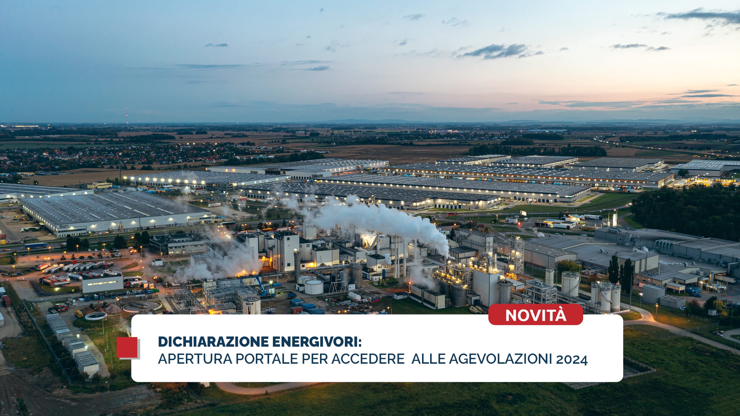 Dichiarazione energivori: apertura portale per accedere alle agevolazioni